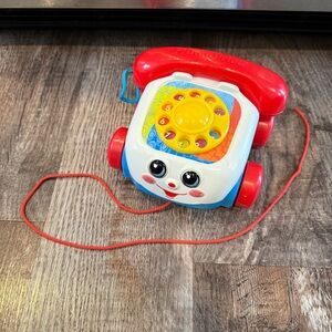 Fisher Price 2000 Vintage Pull String Phone Toy for Toddlers and Kids